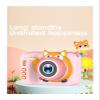 New Student Mini Digital HD Dual Lens Camera, Portable Photo Video Camera for Campus Recording, Kids Toy Gift with Silicone Case(Pink) view 4