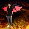 Ipetboom Inflatable Bat Wings Costume Party Outfit and Cosplay for Halloween Reusable Fabric Material with Easy off Design, Fun Cartoon Style for Costume Parties view 3
