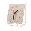 Anneome DIY Wooden Clock Face for Painting 4.3 Inch Unfinished Wood Clock Template view 2