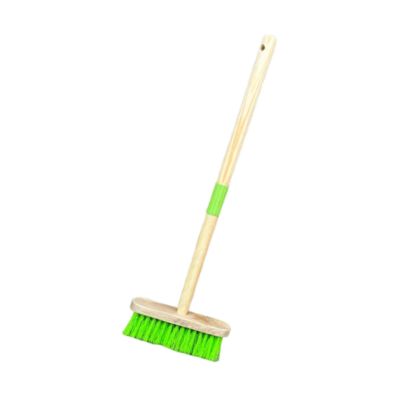 FLCPJGV Kids Garden Broom, Pink Steel and Wood Children's Outdoor Yard Tool, 69 cm Long Handle for Gardening and Planting