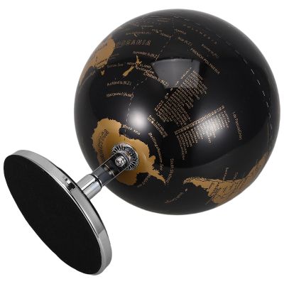 VICASKY Small Decorative Globe for Desk with Weighted Iron Stand, Portable Vintage Style Office Decor Globe, for Study and Geography Learning, Language Immersion Experience