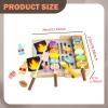 BreezeTrading Barbecue Toys Wooden Pretend Kitchen Model Toy Interactive Food Cooking Educational Set Suitable for Showers Gift Giving view 3