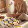 BreezeTrading Barbecue Toys Wooden Pretend Kitchen Model Toy Interactive Food Cooking Educational Set Suitable for Showers Gift Giving view 4