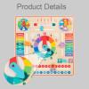 Guohetuk Wooden Calendar Clock Board Kids Educational Learning Toy Date Season Weather Board Suitable for Children Classroom Home Use 29.3cmx29.3cm view 2