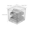 GALPADA Microscope Slide Staining Tank with 30 Slots Stainless Steel Rack, Leakproof Glass Jar for Scientific Experiments and Educational Laboratory Environments, Acid and Alkali Resistant view 2