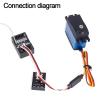 RC Car Repair Kit RC Car Drift for Rally Monster Truck 3-Axis Gyro with Auto Stability Control Compact Integrated Receiver Upgrade Parts view 2