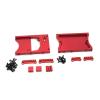 RC Crawlers Components Servo Mount Bracket Beam Shock Absorber for Seat Metal for 1/12 RC Crawler Car Truck for Buggy Upgrades Parts(Red) view 2