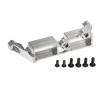 RC Spare Part Compatible with TRX4 1/10 RC Car Upgrade Parts Accessories Aluminum Alloy Differential Lock Bracket Steering Gear Servo Mount(Silver) view 1