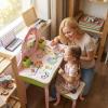 Qryselen Kids Vanity Set, Table & Chair Vanity Set with Mirror for Girls view 2