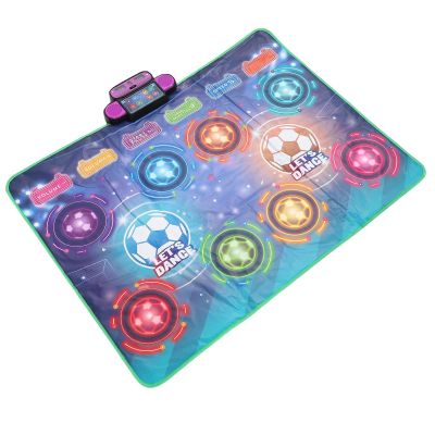 Wisoqu 2 Player Dance Mat for Kids, Interactive Electronic Dance Pad with Challenging Levels, Dual Player Game Mat for Children Fun Physical Exercise