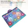 Wisoqu 2 Player Dance Mat for Kids, Interactive Electronic Dance Pad with Challenging Levels, Dual Player Game Mat for Children Fun Physical Exercise view 2