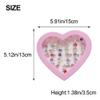 ABCISI Girls Rhinestone Jewelry Rings Set 36 Pack, Adjustable Crystal Rings in Heart Display Box, Gemstone Rings for Princess Dress-Up, Pretend Play and Birthday Christmas Gift view 2