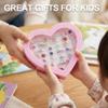 ABCISI Girls Rhinestone Jewelry Rings Set 36 Pack, Adjustable Crystal Rings in Heart Display Box, Gemstone Rings for Princess Dress-Up, Pretend Play and Birthday Christmas Gift view 3