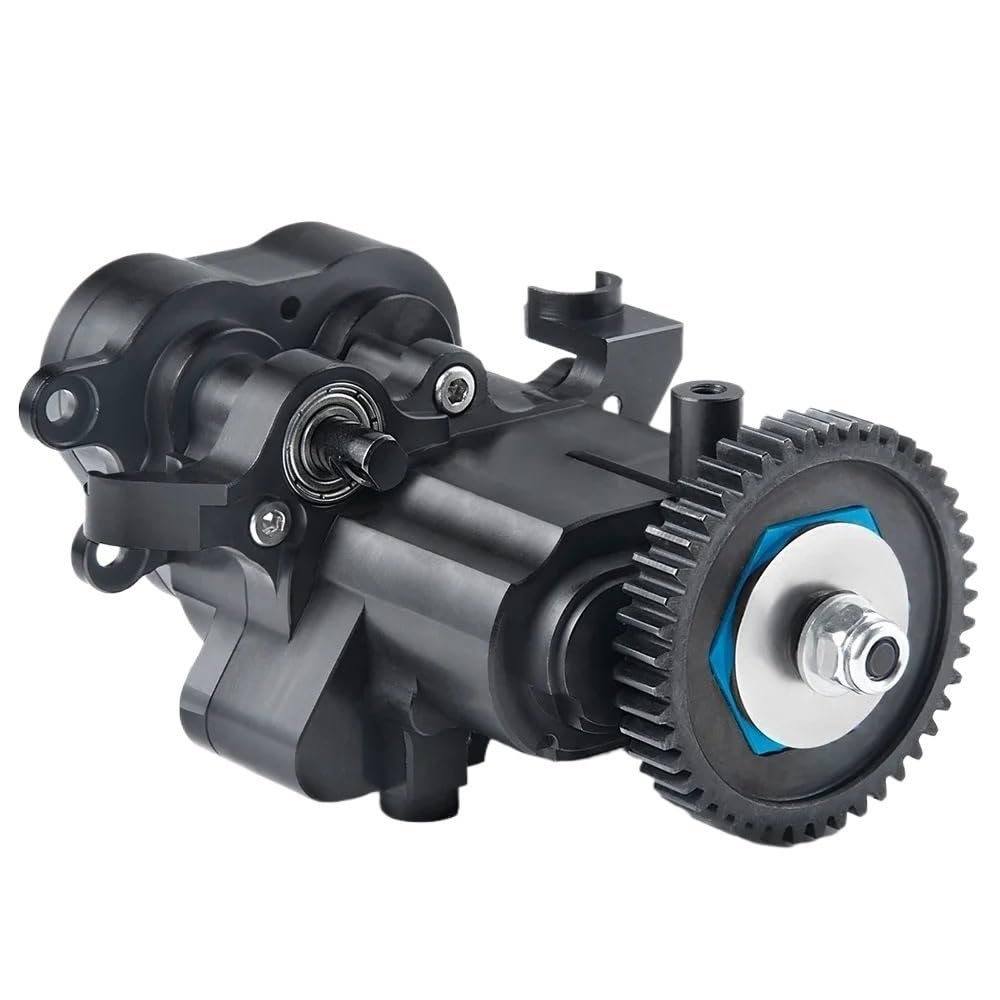 CNC Metal Gearbox with Shifting Slipper Clutch and Transmission Internal Gears Compatible with 1 10 RC Crawler TRX6 G63 Replacement