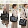 Black Ita Bag, Ita Bag With Clear Window & Japanese Lace Accents, Multi-carry Pin Display, Canvas Kawaii Purse, Black, Party Decors view 2