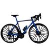 Generisch 1:6 Metal Road Bicycle Simulation Model Movable Chain with Removable Kettle Mini Bike Handheld Desktop Collection Boys Creative Gifts (Blue Orange) view 1