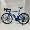 Generisch 1:6 Metal Road Bicycle Simulation Model Movable Chain with Removable Kettle Mini Bike Handheld Desktop Collection Boys Creative Gifts (Blue Orange) view 3