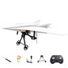 RC Paper Airplane Kit, DIY Electric Motor for Paper Airplanes with Gyro Stabilizer & Dual Propellers, Remote Control Paper Plane for Outdoor Flying, Educational Hobby Toy Gift for Adults Kids(B) view 1