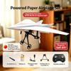 RC Paper Airplane Kit, DIY Electric Motor for Paper Airplanes with Gyro Stabilizer & Dual Propellers, Remote Control Paper Plane for Outdoor Flying, Educational Hobby Toy Gift for Adults Kids(B) view 3