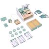 Wooden Toy Cash Register, Cash Register Toy Set with Scanner with Scanner view 3