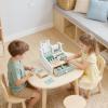 Wooden Toy Cash Register, Cash Register Toy Set with Scanner with Scanner view 4