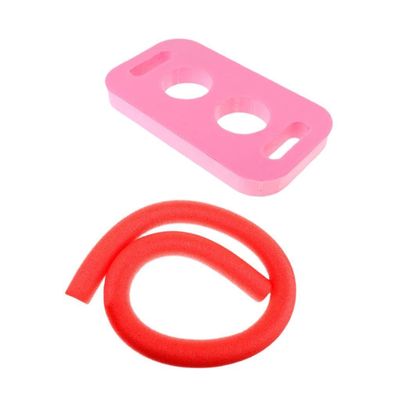 IEUDNS Toy Connect Joint Swim Noodles Training Aid Swimming Float Rafts Beginner Holder Suitable for Kids Pool Beach Garden, Red Pink