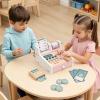 Wooden Toy Cash Register, Cash Register Toy Set with Scanner with Scanner view 4