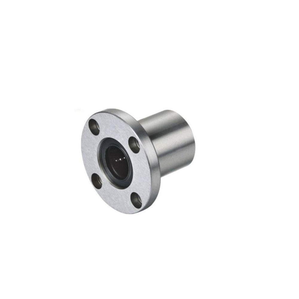 LOPYHNAHR Linear Bearing LMF25UU LMF30UU LMF35UU LMF40UU LMF50UU LMF60UU ABEC-5 1pc Round Flange Type Bearings LMF UU Ball(LMF50UU)