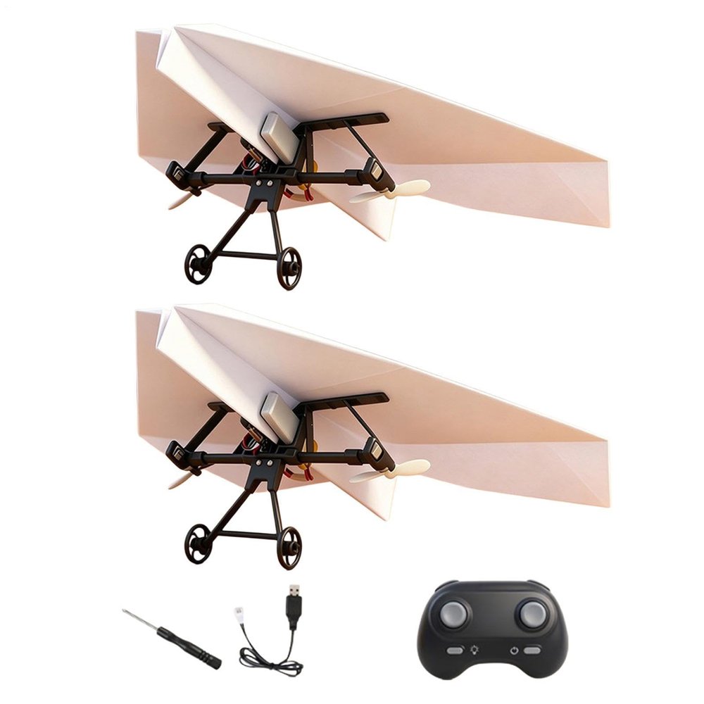 DIY RC Paper Airplane Kit Garden Aircraft Toys