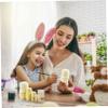 Cndiyald Russian Nesting Dolls, 5PCS/Set DIY Painting Blank Wooden Matryoshka Doll, Craft Kit for Kids Adults Painting view 2
