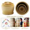 Cndiyald Russian Nesting Dolls, 5PCS/Set DIY Painting Blank Wooden Matryoshka Doll, Craft Kit for Kids Adults Painting view 4