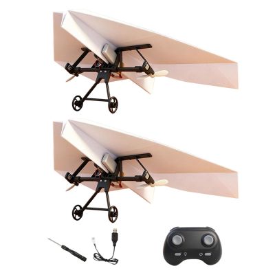 RC Paper Airplane Kit Garden Aircraft Toys