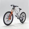 Generisch 1:8 Scale Mountain Bike Toy Die-Cast Mini Finger Bicycle Model Desktop Decoration Scale Men Toy Alloy Bicycle Action Figure Toy for Cake Topper Crafts (White-43) view 1
