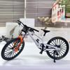 Generisch 1:8 Scale Mountain Bike Toy Die-Cast Mini Finger Bicycle Model Desktop Decoration Scale Men Toy Alloy Bicycle Action Figure Toy for Cake Topper Crafts (White-43) view 2