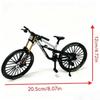 Generisch 1:8 Scale Mountain Bike Toy Die-Cast Mini Finger Bicycle Model Desktop Decoration Scale Men Toy Alloy Bicycle Action Figure Toy for Cake Topper Crafts (White-43) view 3