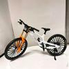 Generisch 1:8 Scale Mountain Bike Toy Die-Cast Mini Finger Bicycle Model Desktop Decoration Scale Men Toy Alloy Bicycle Action Figure Toy for Cake Topper Crafts (White-43) view 4