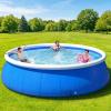 Adult Blowup Pool Foldable and Portable Inflatable Sofa Shaped Pool, Kiddie Pool Inflatable for Kids and Adults,Blue view 1