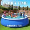 Adult Blowup Pool Foldable and Portable Inflatable Sofa Shaped Pool, Kiddie Pool Inflatable for Kids and Adults,Blue view 2
