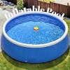 Adult Blowup Pool Foldable and Portable Inflatable Sofa Shaped Pool, Kiddie Pool Inflatable for Kids and Adults,Blue view 4