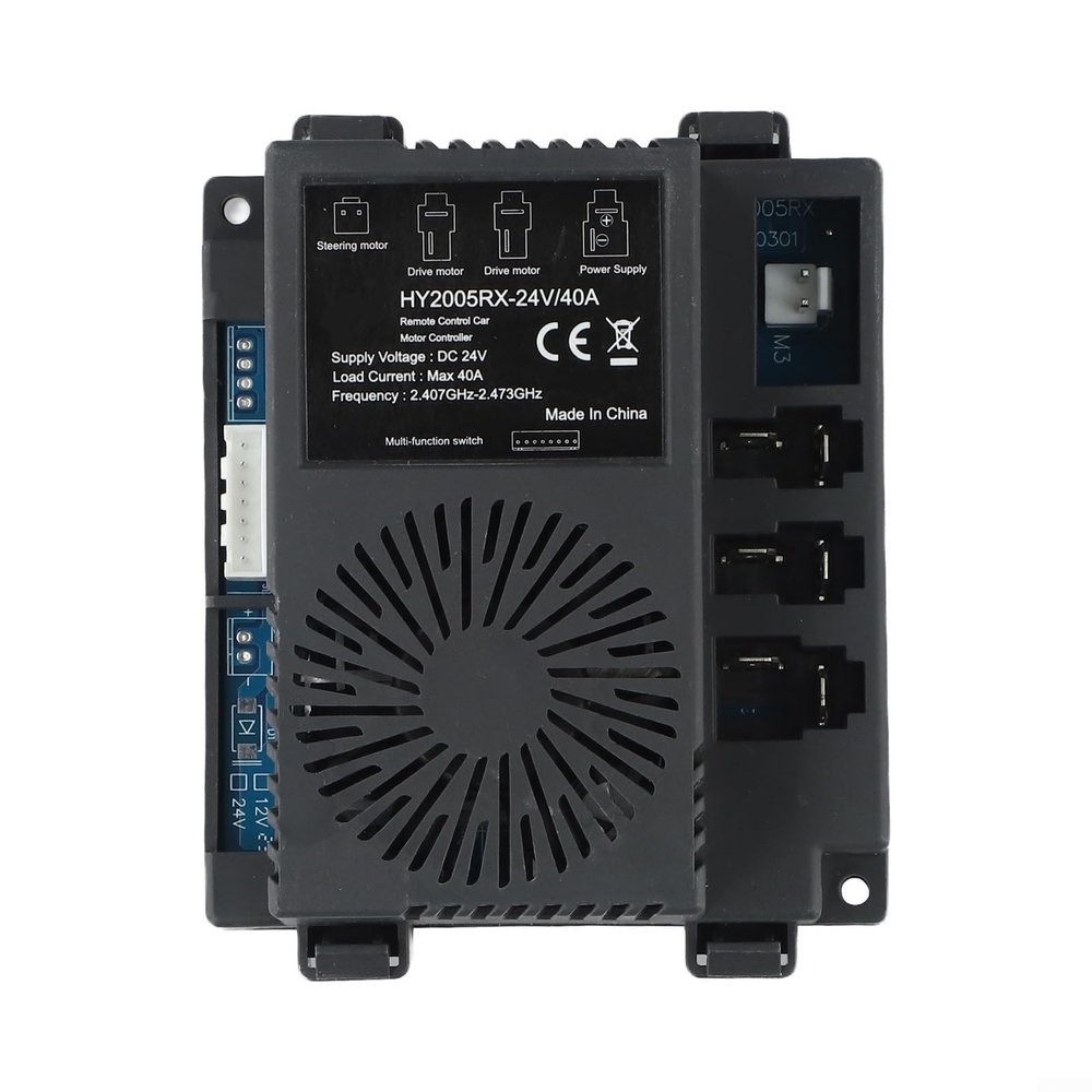 HY2005RX-24V 40A Receiver for Electric Car with 2.4G Wireless Transmitter, Replacement Control Module for Toy Vehicle Steering and Driving Functions(HY2005RX-24V Receiver)