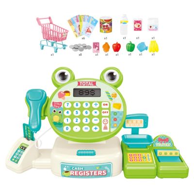 Kids Cash Register Pretend Play Calculator, Preschool Cashier