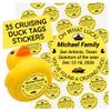 TAYTA Cruising Duck Tag Stickers, Oh What Luck Waterproof Labels, 35pcs 1in view 1