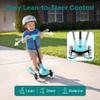 SereneLife 3 Wheel Scooter for Toddlers and Kids Foldable Kid Scooter with LED Wheels, Adjustable Handlebar, Rear Brake, Anti-Slip Deck Kids 3 Wheel Scooter for Ages 37, Up to 110 lbs view 2