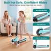 SereneLife 3 Wheel Scooter for Toddlers and Kids Foldable Kid Scooter with LED Wheels, Adjustable Handlebar, Rear Brake, Anti-Slip Deck Kids 3 Wheel Scooter for Ages 37, Up to 110 lbs view 3
