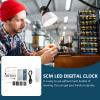 VILLFUL DIY Digital Clock Kit with Green Plastic Components, Easy to Use Scm LED Electronic Clock for Crafting and Hands-on Learning, Disassembled Parts for Custom DIY Configuration view 4
