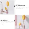 Garneck Feeding Bottle Cleaning Brush Set with 360-degree Rotating Sponge and Long Handle for Pacifier Cleaning, Boilable Abs Material, Pink view 3
