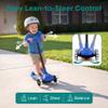 SereneLife 3 Wheel Scooter for Toddlers and Kids Foldable Kid Scooter with LED Wheels, Adjustable Handlebar, Rear Brake, Anti-Slip Deck Kids 3 Wheel Scooter for Ages 37, Up to 110 lbs view 2