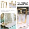 Yardenfun Cup Drying Rack with Tray for Kitchen, Metal and Plastic Cup Drainer Stand Rack, Space-Saving Holder Preventing Bad Substances from Growing, White Kitchen Storage Organizer view 3