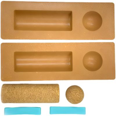 Cork Balance Board Set, Yoga Trainer, Physical Therapy Massage Roller, Half-Round Design, Includes Silicone Anti-Slip Strips, Portable, Space-Saving, Multifunctional Fitness Equipment