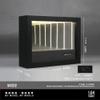 1/64 Diorama Reflective Garage Model, LED Parking Lot Wall Display Case view 2